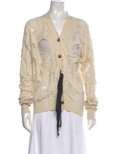 Pre-owned Maison Margiela 2014 Cashmere Sweater In Neutral