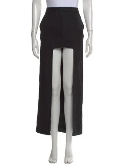 Pre-owned Maison Margiela 2014 Long Skirt In Black