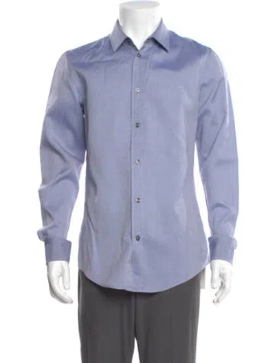 Pre-owned Maison Margiela 2014 Long Sleeve Dress Shirt In Blue