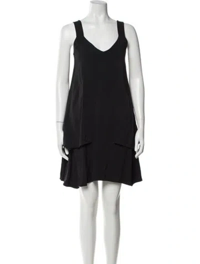 Pre-owned Maison Margiela 2014 Mini Dress In Black