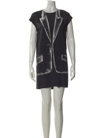 Pre-owned Maison Margiela 2014 Mini Dress In Black