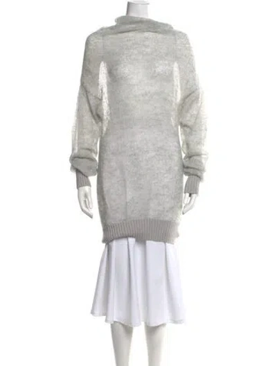 Pre-owned Maison Margiela 2014 Mohair Sweater In Gray