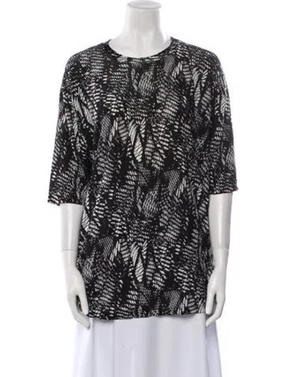 Pre-owned Maison Margiela 2014 Printed Tunic In Black