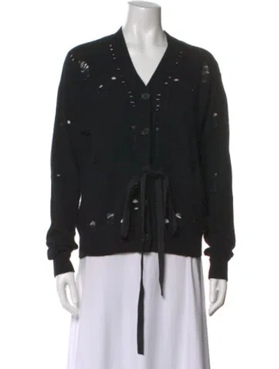 Pre-owned Maison Margiela 2015 Cashmere Sweater In Black