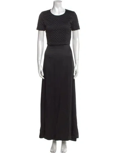 Pre-owned Maison Margiela 2015 Long Dress In Black