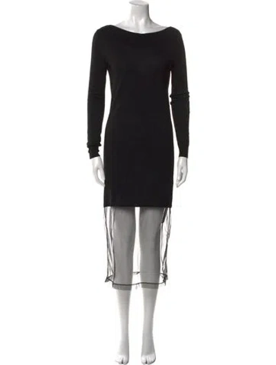 Pre-owned Maison Margiela 2015 Long Dress In Black