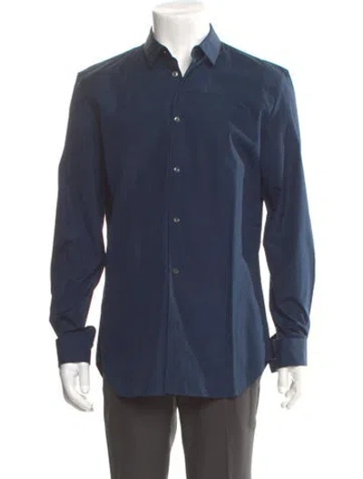 Pre-owned Maison Margiela 2015 Long Sleeve Dress Shirt In Blue