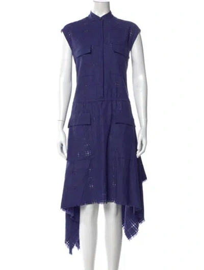 Pre-owned Maison Margiela 2015 Mini Dress In Blue