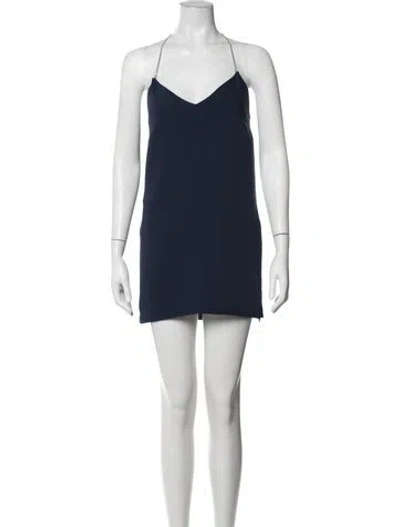 Pre-owned Maison Margiela 2015 Mini Dress In Blue