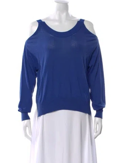 Pre-owned Maison Margiela 2015 Scoop Neck Sweater In Blue