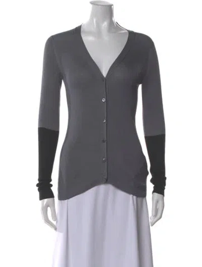 Pre-owned Maison Margiela 2015 Silk Sweater In Gray
