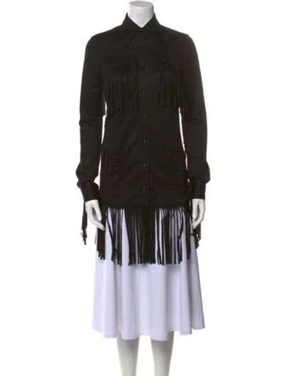 Pre-owned Maison Margiela 2015 Silk Tunic W/ Tags In Black