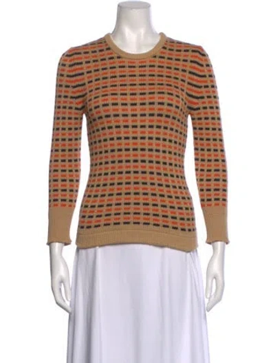 Pre-owned Maison Margiela 2015 Striped Sweater In Neutral