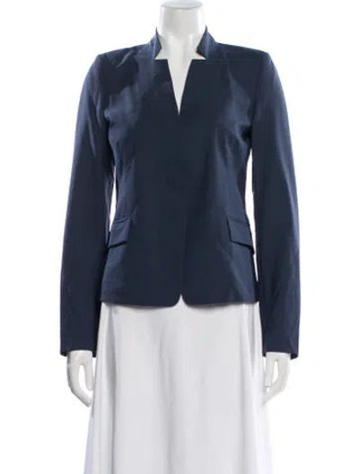 Pre-owned Maison Margiela 2015 Virgin Wool Blazer In Blue