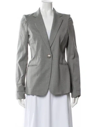 Pre-owned Maison Margiela 2015 Virgin Wool Blazer In Gray