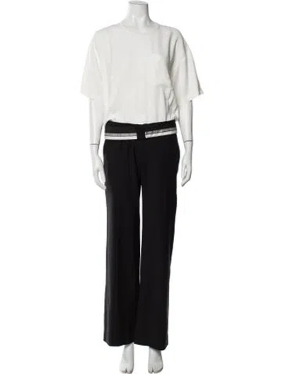 Pre-owned Maison Margiela 2015 Virgin Wool Jumpsuit In White