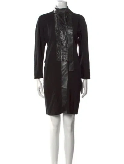Pre-owned Maison Margiela 2016 Mini Dress In Black