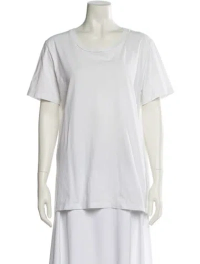 Pre-owned Maison Margiela 2016 Scoop Neck T-shirt In White