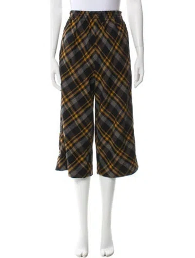 Pre-owned Maison Margiela 2016 Wide Leg Pants In Black