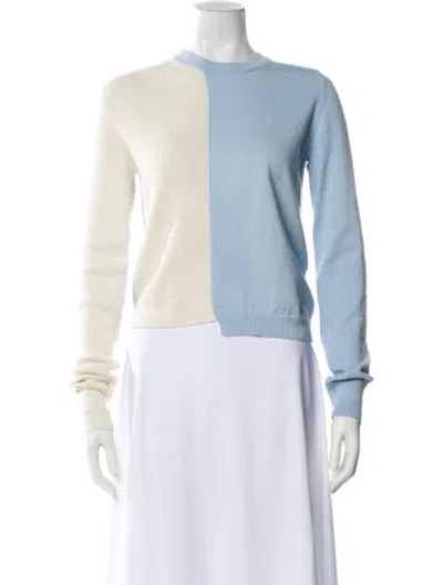 Pre-owned Maison Margiela 2017 Crew Neck Sweater In Blue