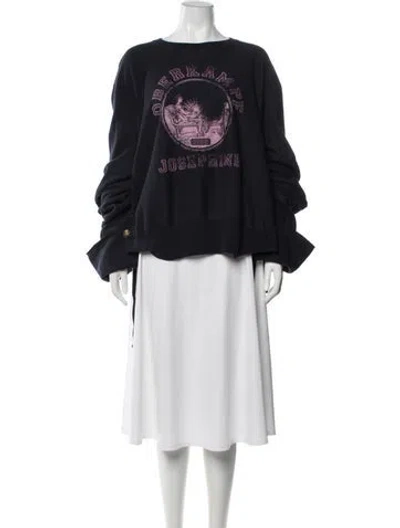 Pre-owned Maison Margiela 2017 Graphic Print Sweatshirt W/ Tags In Blue