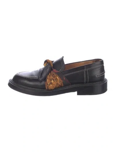 Pre-owned Maison Margiela 2017 Leather Loafers In Black