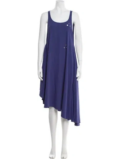 Pre-owned Maison Margiela 2017 Midi Length Dress In Blue