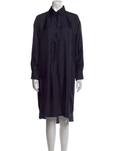 Pre-owned Maison Margiela 2017 Midi Length Dress In Blue