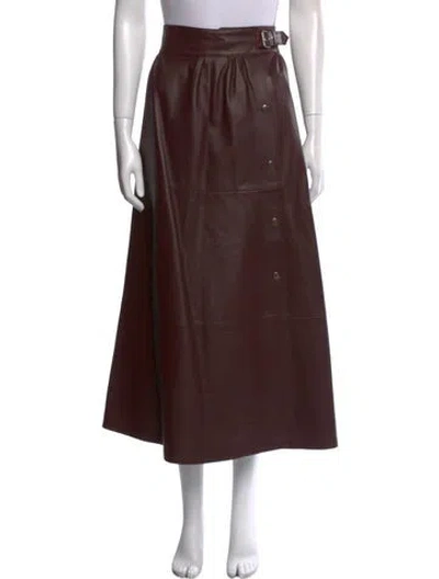 Pre-owned Maison Margiela 2017 Midi Length Skirt In Brown