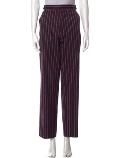 Pre-owned Maison Margiela 2017 Straight Leg Pants In Blue