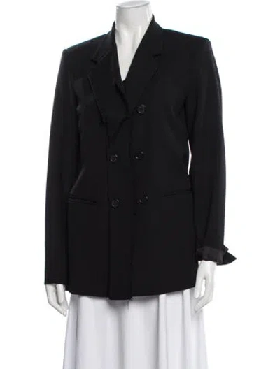Pre-owned Maison Margiela 2017 Virgin Wool Blazer In Black