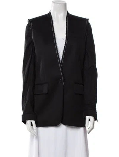 Pre-owned Maison Margiela 2017 Wool Blazer In Black