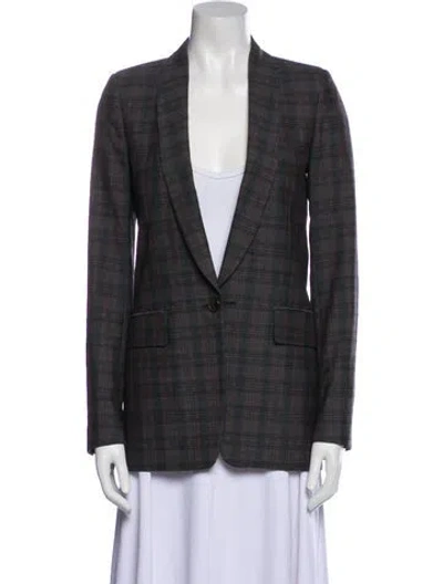 Pre-owned Maison Margiela 2017 Wool Blazer In Gray