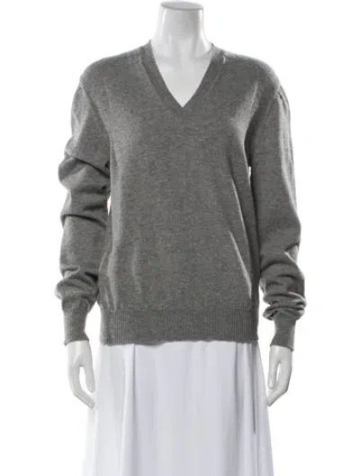 Pre-owned Maison Margiela 2017 Wool Sweater In Gray