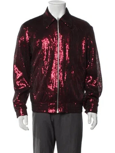 Pre-owned Maison Margiela 2018 Bomber Jacket In Red