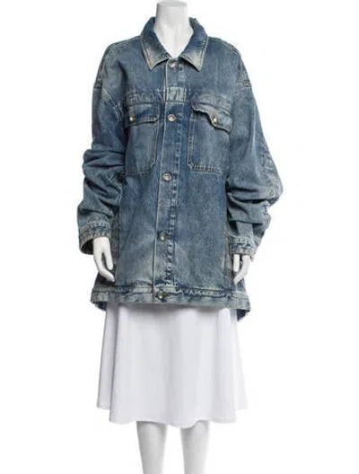 Pre-owned Maison Margiela 2018 Denim Jacket In Blue