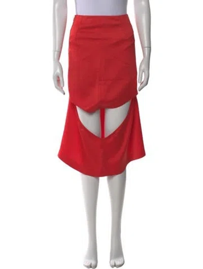 Pre-owned Maison Margiela 2018 Knee-length Skirt In Red