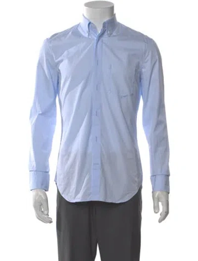Pre-owned Maison Margiela 2018 Long Sleeve Dress Shirt In Blue