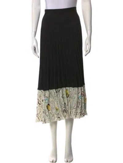 Pre-owned Maison Margiela 2018 Midi Length Skirt In Black