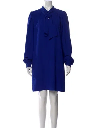 Pre-owned Maison Margiela 2018 Mini Dress In Blue