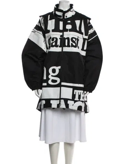 Pre-owned Maison Margiela 2018 Vitamin Against Coat In Black