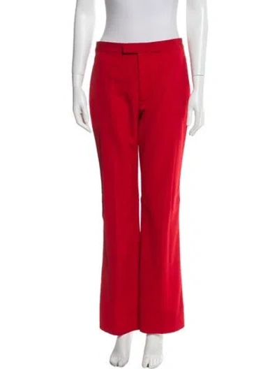 Pre-owned Maison Margiela 2018 Wide Leg Pants W/ Tags In Red
