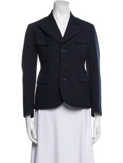 Pre-owned Maison Margiela 2018 Wool Blazer In Blue