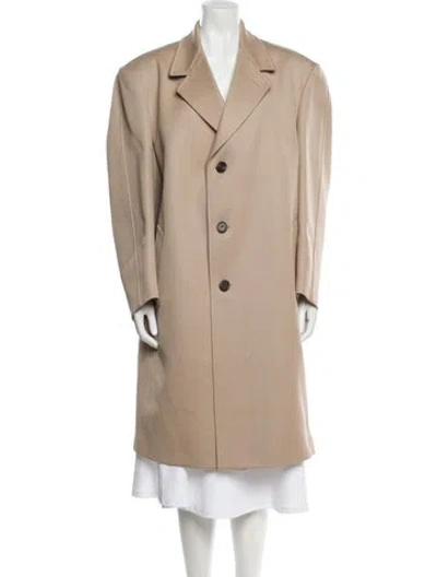 Pre-owned Maison Margiela 2018 Wool Peacoat In Neutral
