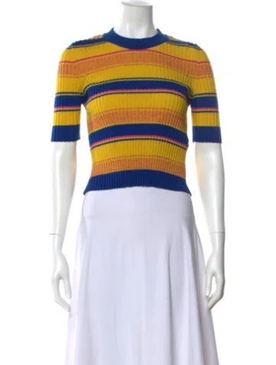 Pre-owned Maison Margiela 2018 Wool Sweater In Yellow
