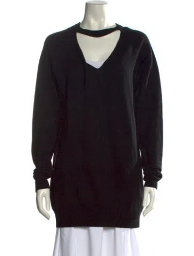 Pre-owned Maison Margiela 2019 Cashmere Sweater In Black