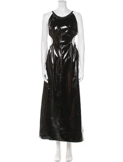 Pre-owned Maison Margiela 2019 Long Dress In Black