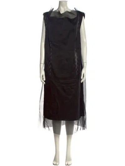 Pre-owned Maison Margiela 2019 Long Dress In Black
