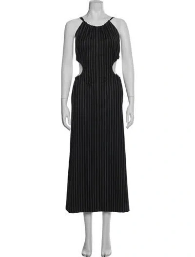 Pre-owned Maison Margiela 2019 Long Dress In Black