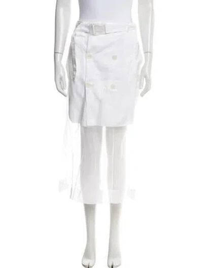 Pre-owned Maison Margiela 2019 Long Skirt In White